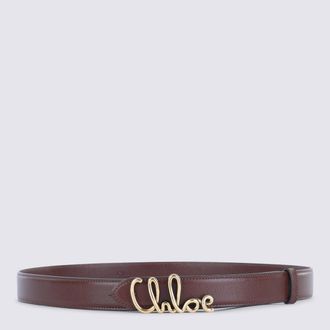 Chloé Belts Crafty Brown-Donna