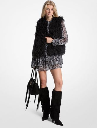 Michael Kors Faux Shearling Vest