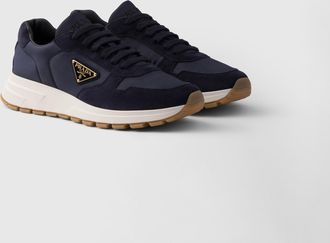 Prada Prax 01 Re-Nylon and suede sneakers
