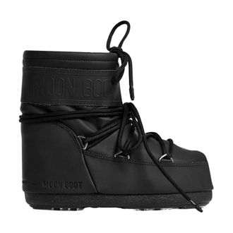 Moon Boot Korte Sneeuwlaarzen Zwarte Winterstijl - Dames - Schoenen - Zwart - Maat: 33 EU Poliester