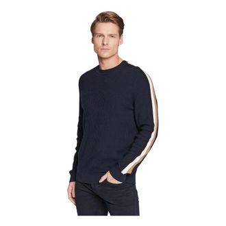 HUGO BOSS Su&eacute;ter con logo - Knitwear - Hombre - Azul - M