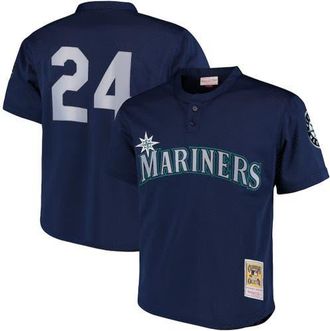 Mitchell & Ness Mens Mitchell & Ness Ken Griffey Jr. Navy Seattle Mariners Cooperstown Collection Mesh Batting Practice Jersey at Nordstrom, Size Small