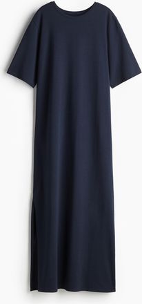 H&M Langes T-Shirt-Kleid - Blue