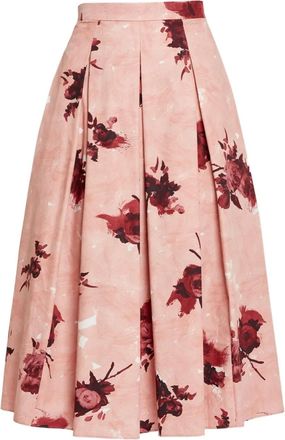 Erdem Gonna plissettata - Rosa