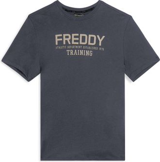 Freddy T-shirt con logo centrale e dettaglio camouflage