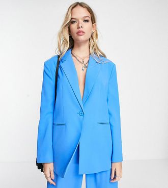 Reclaimed Vintage Oversize-Blazer in leuchtendem Blau, Kombiteil