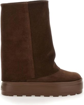 Casadei Schoenen, Dames, Bruin, 36 EU, Leer, Bruine Renna Laarzen