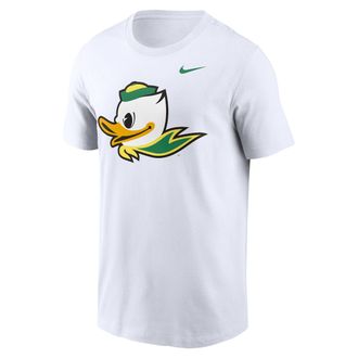 Nike Oregon Primetime Alt Logo Nike Mens College T-Shirt in White | CLEVGGTN199DU5-OR1