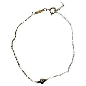 Tiffany & Co. Pre-owned Womens & Co. Elsa Peretti Diamonds by the Yard Bracelet in Sterling Silver - One Size