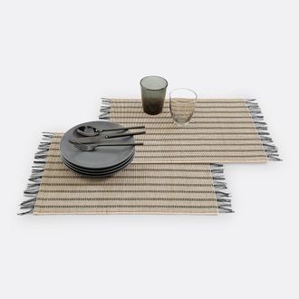 La Redoute Interieurs Set van 4 tafelset met franjes, TYPHIA