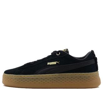 Puma (WMNS) PUMA Suede Platform Elemental Steel Grey Black Gold 366928-01