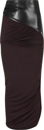 Andamane Dames, Rokken, Bruin, Maat: XS Leer