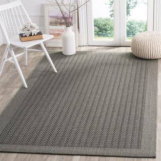 Safavieh Palm Beach Machine Made Area rug, Ash Contemporary Style Easy Care
