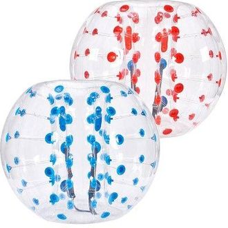 OEM Aufblasbarer Bump Ball Bumper Sto&szlig;ball 2 Stk. 1,2 M X 1,03 M, Menschlicher Kollisionsball, Pvc-k&ouml;rperblasen-bounce-ball F&uuml;r Outdoor-aktivit&auml;ten, Rote 