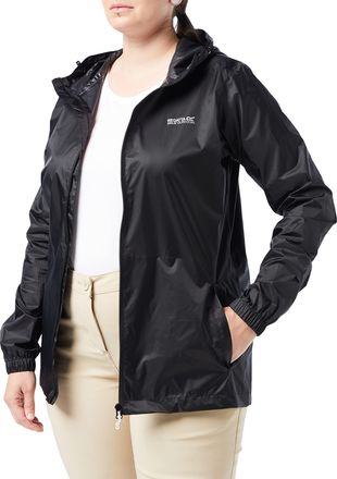 Regatta Pack It Iii Womens Waterproof and Breathable Lightweight Packaway Outdoor Jacket - Black - 50