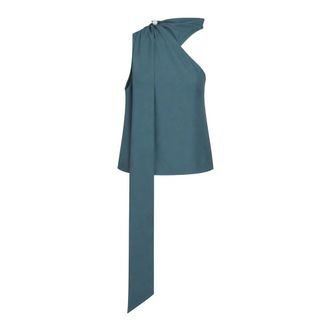 Giuseppe Di Morabito Dames, Blouses & Shirts, Blauw, Maat: S Wol