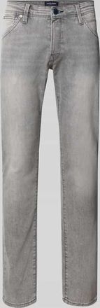 Jack & Jones Jack & Jones Slim Fit Jeans im Used-Look Modell GLENN in Jeansblau, Gr&ouml;&szlig;e 28/32