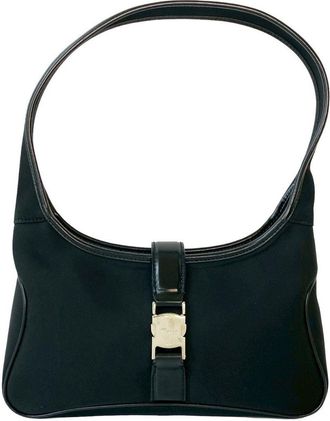 Ferragamo Nylon Leather Shoulder Bag (Pre-Owned)