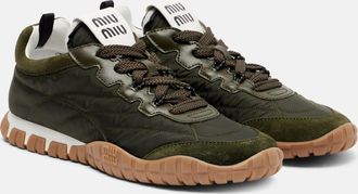 Miu Miu Sneakers Tyre con suede