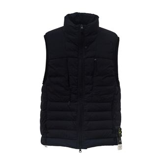 Stone Island Seamless Tunnel Nylon Down Gilet with High Collar
