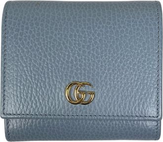 Gucci Light Blue Leather Wallet (Bi-Fold) (Pre-Owned)