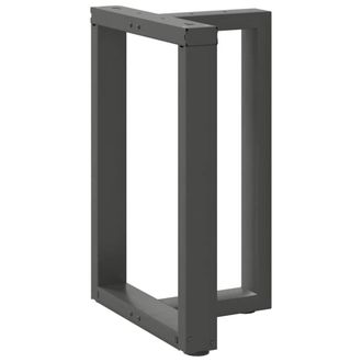 Berkfield Home Dining Table Legs T-Shaped&not;2 pcs Anthracite 50x35x(72-73) cm Steel in Black