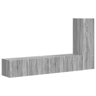 vidaXL Conjunto De Mueble De Tv 3 Pcs Gris Sonoma Madera De Ingenier&iacute;a Vidaxl