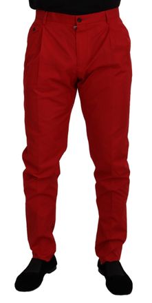 Dolce & Gabbana Casual Rood Katoenen Broek
