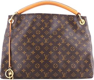 Louis Vuitton Artsy Handtas Monogram canvas MM hobo tas - Bruin