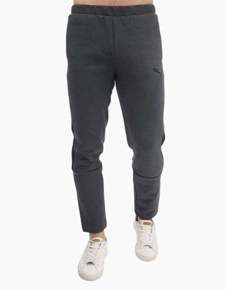 Puma Mens Puma Mens Evostripe Core Cotton Blend Tracksuit Bottoms - Grey - Size: L r