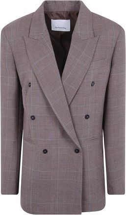 Frankie Shop Monterey Gestructureerde Wol Blazer - Dames - Blazers - Bruin - XS - Wol - Jassen