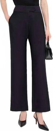 Brandon Maxwell Phoenix Low Rise Trouser In Black