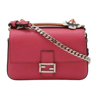 Fendi Pre-owned Cross Body Bags, female, Pink, Size: ONE SIZE Pre-owned Vintage Cross Body Bag