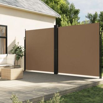 vidaXL Toldo Lateral Retr&aacute;ctil Gris Taupe 220x1200 Cm Vidaxl