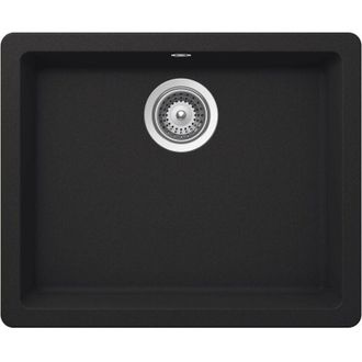 Roca Roca - Fregadero De 1 Cubeta De Quarzex Riga Color: Negro - Medidas: 550x430x200 Mm
