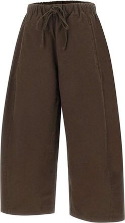 Entire studios Loft Pant - Dames - Wijde Broeken - Bruin - XS - Katoen - Broeken