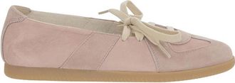 Maison Margiela Pink Lace-up Ballet Flats