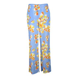 Moschino Straight Trousers, female, Multicolor, Size: M Garzato Straight Trousers