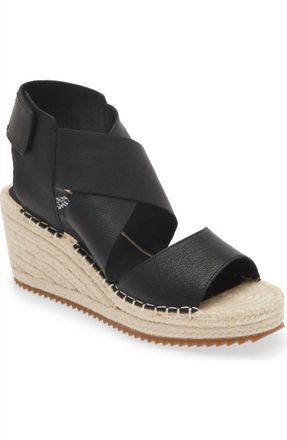 Eileen Fisher Womens Willow Wedge Sandals In Black