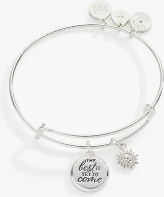 Alex and Ani The Best Is Yet To Come Duo Charm Bangle in Gold at Nordstrom