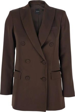 Pla&icirc;n Plain, Dames, Jassen, Bruin, Maat: M Leer