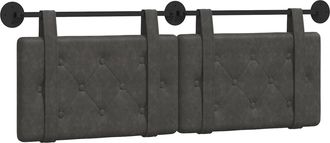 vidaXL Cabecero Colgante Negro Pu Antiguo Vidaxl