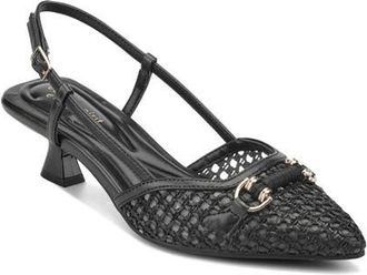Easy Spirit Hetty Pointed Toe Slingback Pump in Black at Nordstrom, Size 6.5