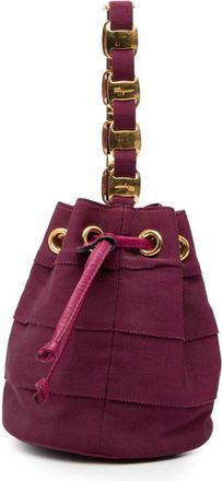 Ferragamo Canvas Leather Handbag (Pre-Owned)