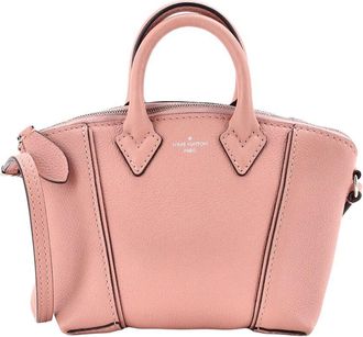 Louis Vuitton Soft Lockit Handbag Leather Nano (Authentic Pre-Loved)