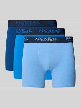 Mc Neal Trunks mit Label-Details im 3er-Pack in Blau, Gr&ouml;&szlig;e XXL