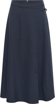 Kaffe Midi Rok - Dames - Rokken - Grijs - Maat: XS