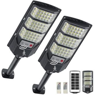 OEM Farolas Solares Para Exteriores, Luces Solares Para Exteriores De 8500k, Proyectores Led Impermeables Con Sensor Crepuscular, Detector De Movimiento Y