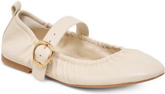 Dolce Vita Caely Mary Jane Flat in Bone Leather at Nordstrom, Size 9.5
