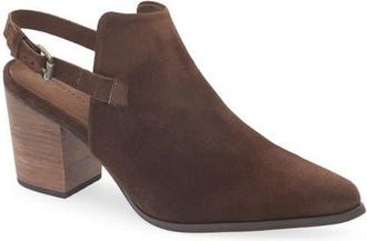 Chocolat Blu Evie Slingback Bootie in Brown Suede at Nordstrom, Size 10